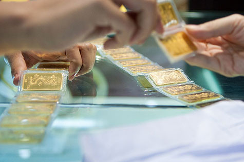 Giá vàng mất mốc 45 triệu.