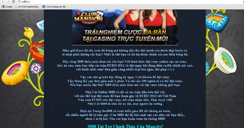 Lời quảng cáo và cam kết rất thách thức các cơ quan quản lý trên trang m88.in được dẫn từ đường link liên kết trên trang bongdaso.com. Lời quảng cáo và cam kết rất thách thức các cơ quan quản lý trên trang m88.in được dẫn từ đường link liên kết trên trang bongdaso.com.