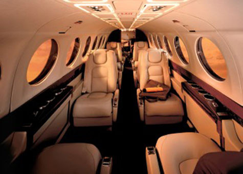 Phần nội thất bên trong của chiếc máy bay.