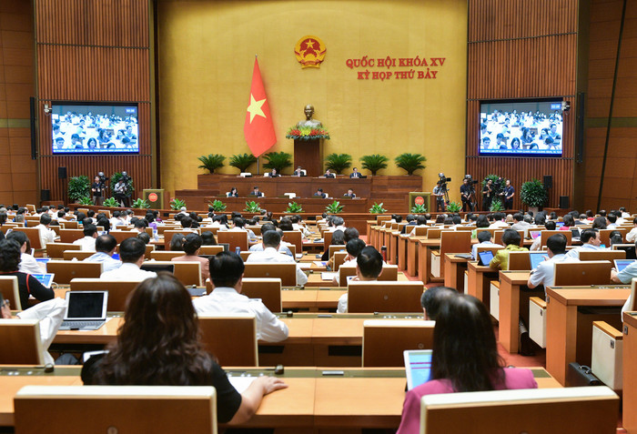 Phiên họp ngày 29/5. Ảnh: quochoi.vn. 290520240213-z5487559590171_daf7ffd262e0a4d11aadb491fc0a3ac2.jpg
