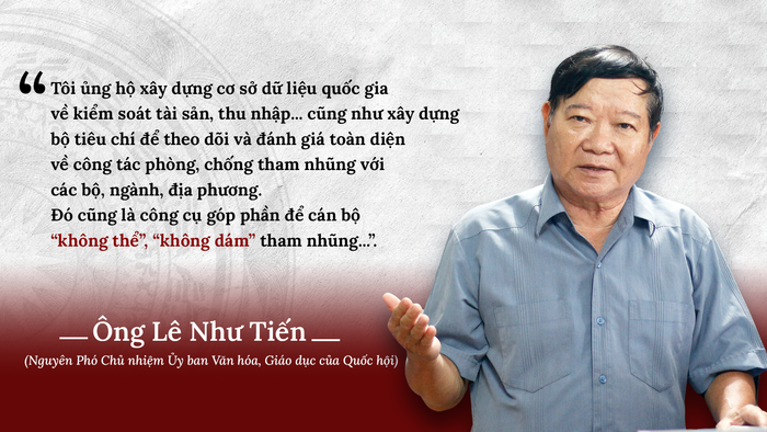 Ông Lê Như Tiến - nguyên Phó Chủ nhiệm Ủy ban Văn hóa, Giáo dục, Thanh niên, Thiếu niên và Nhi đồng (nay là Ủy ban Văn hóa, Giáo dục) của Quốc hội. Thiết kế: Thành An. Ông Lê Như Tiến - nguyên Phó Chủ nhiệm Ủy ban Văn hóa, Giáo dục, Thanh niên, Thiếu niên và Nhi đồng (nay là Ủy ban Văn hóa, Giáo dục) của Quốc hội. Thiết kế: Thành An.