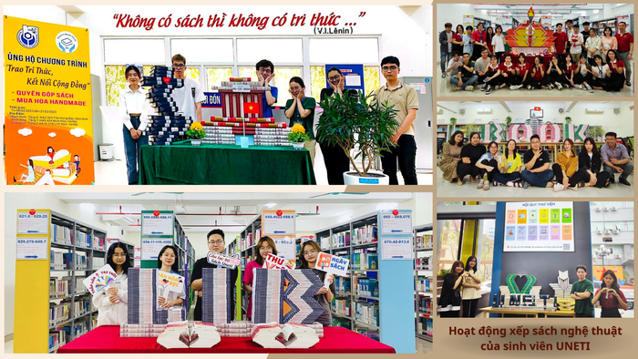 Câu lạc bộ Sách UNETI (trực thuộc Trung tâm Thư viện) góp phần lan tỏa văn hóa đọc trong sinh viên nhà trường và cả trong cộng đồng được các em sinh viên rất tích cực tham gia, đón nhận (5).png
