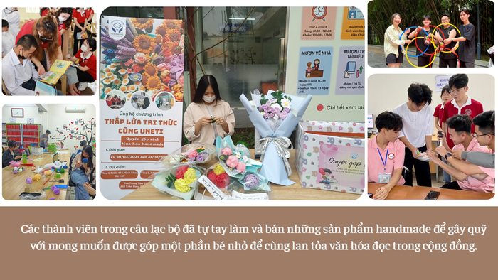 Câu lạc bộ Sách UNETI (trực thuộc Trung tâm Thư viện) góp phần lan tỏa văn hóa đọc trong sinh viên nhà trường và cả trong cộng đồng được các em sinh viên rất tích cực tham gia, đón nhận (1).png