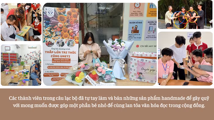 Câu lạc bộ Sách UNETI (trực thuộc Trung tâm Thư viện) góp phần lan tỏa văn hóa đọc trong sinh viên nhà trường và cả trong cộng đồng được các em sinh viên rất tích cực tham gia, đón nhận (1).png