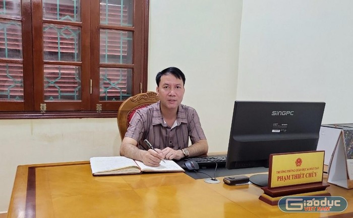 Ông Phạm Thiết Chùy - Trưởng phòng Giáo dục và Đào tạo huyện Mường Nhé (Điện Biên). Ảnh: L.C. gdvn-thietchuy-8515 (1).jpg