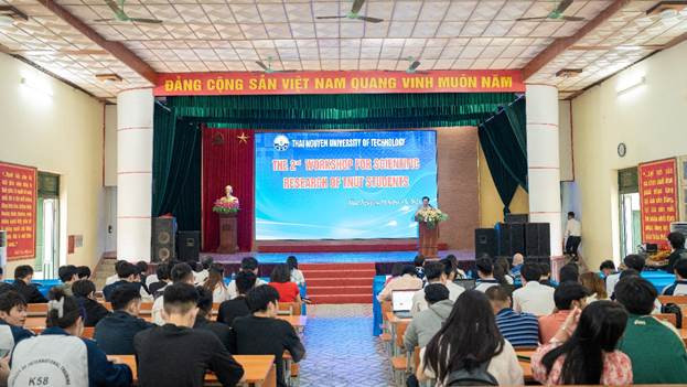 Hội thảo nghiên cứu khoa học sinh viên cấp trường bằng tiếng Anh năm 2023. Ảnh: tnut.edu.vn. image003.jpg