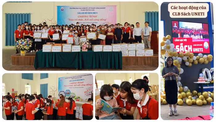 Câu lạc bộ Sách UNETI (trực thuộc Trung tâm Thư viện) góp phần lan tỏa văn hóa đọc trong sinh viên nhà trường và cả trong cộng đồng được các em sinh viên rất tích cực tham gia, đón nhận (6).png