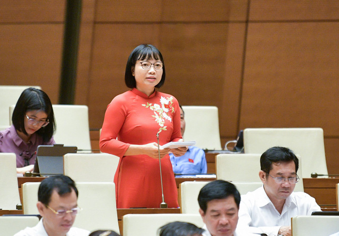 Đại biểu Nguyễn Thị Việt Nga - Đoàn đại biểu Quốc hội tỉnh Hải Dương. Ảnh: quochoi.vn. Nga.jpg