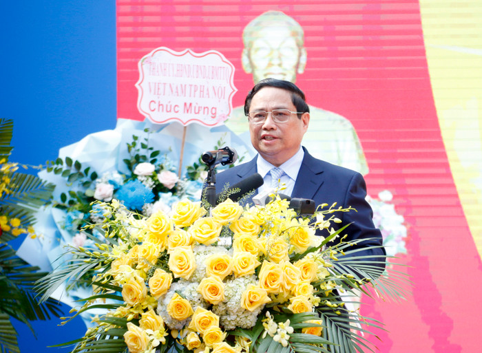 Thủ tướng Chính phủ Phạm Minh Chính phát biểu tại lễ khai giảng năm học 2024-2025. GDVN_Thur tuowngs.jpg
