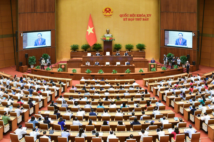 Phiên chất vấn và trả lời chất vấn sáng ngày 4/6. Ảnh: quochoi.vn. 040620240821-z5505103564345_ad7548fb7f433eda07fe6765052c448f.jpg