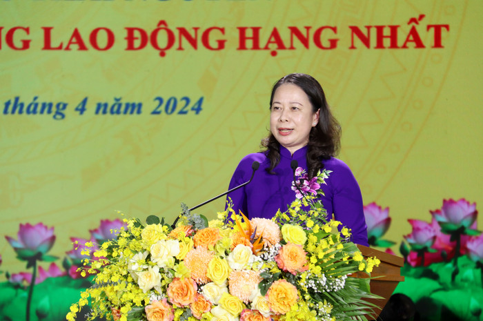 Quyền Chủ tịch nước Võ Thị Ánh Xuân phát biểu chúc mừng Đại học Thái Nguyên. Quyền Chủ tịch nước Võ Thị Ánh Xuân phát biểu chúc mừng Đại học Thái Nguyên.
