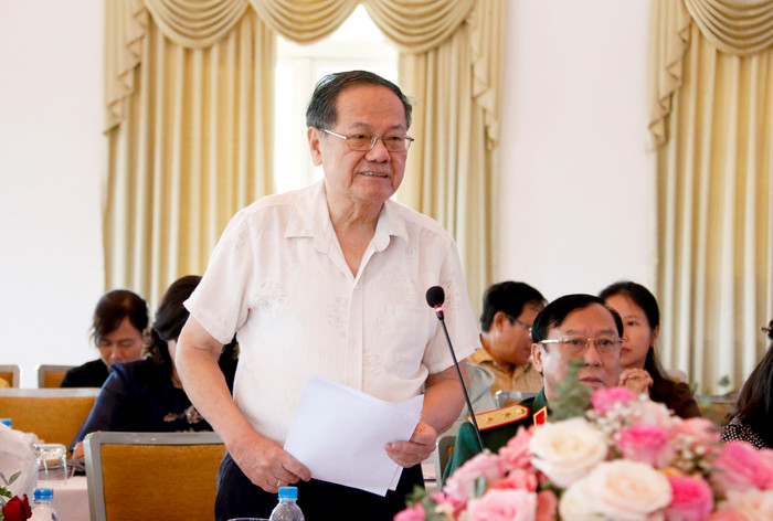 Giáo sư, Tiến sĩ khoa học Đặng Ứng Vận - Phó Chủ tịch Hội đồng cố vấn Hiệp hội Các trường đại học, cao đẳng Việt Nam. (Ảnh: Mộc Trà) GDVN_t Van.jpg