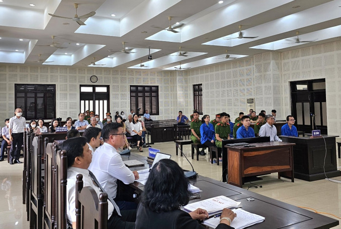 Hình ảnh tại phiên tòa ngày 23/7. Ảnh: cand.com.vn. TA1-1721732805079.jpg