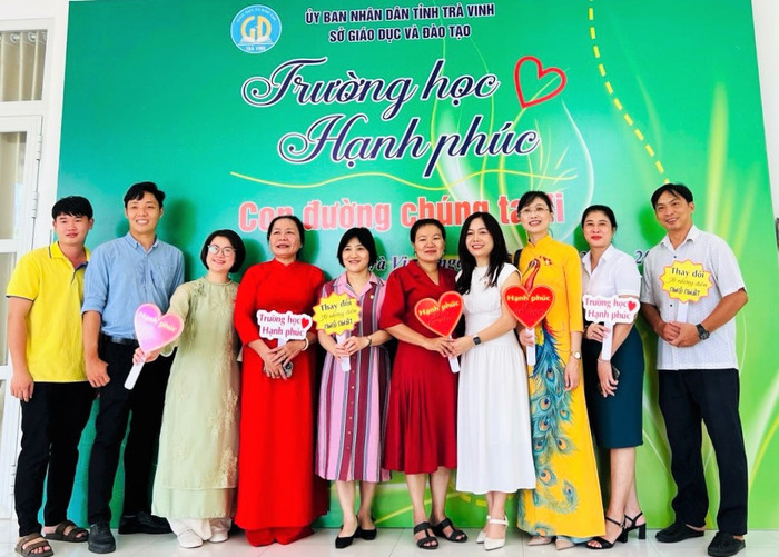Sở Giáo dục và Đào tạo Trà Vinh đã và đang triển khai dự án Trường học hạnh phúc trong các trường trên địa bàn tỉnh. Ảnh: Sở GD&ĐT cung cấp. z5362969639402_73c17a7ddbeee9ddb542e03c485b3ac4.jpg