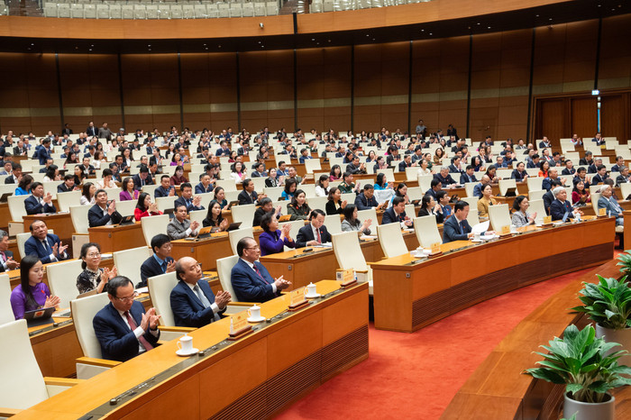 Các đại biểu dự phiên bế mạc. Ảnh: quochoi.vn. Các đại biểu dự phiên bế mạc. Ảnh: quochoi.vn.