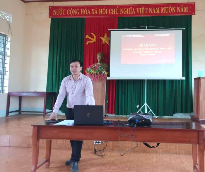 Ông Nguyễn Trọng Chuẩn, Giám đốc Trung tâm Giáo dục nghề nghiệp - Giáo dục thường xuyên huyện Đắk Song (tỉnh Đắk Nông). Ảnh: NCVV Ảnh 3.jpg