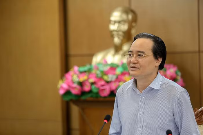 Bộ trưởng Phùng Xuân Nhạ phát biểu chỉ đạo tại Hội nghị (ảnh: moet.gov.vn)