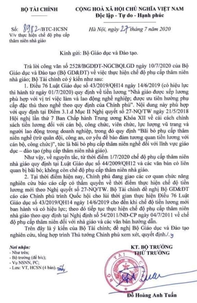 Công văn 8982/BTC-HCSN của Bộ Tài chính Công văn 8982/BTC-HCSN của Bộ Tài chính
