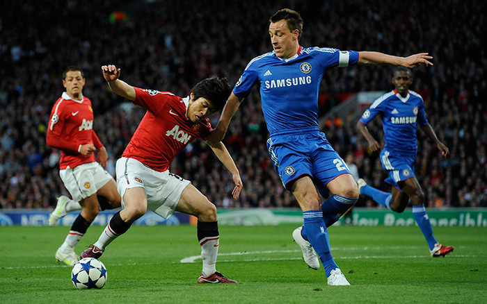 Park là người ghi bàn ấn định chiến thắng 2-1 cho M.U trong trận tứ kết lượt về Champions League 2010/11 với Chelsea Park là người ghi bàn ấn định chiến thắng 2-1 cho M.U trong trận tứ kết lượt về Champions League 2010/11 với Chelsea