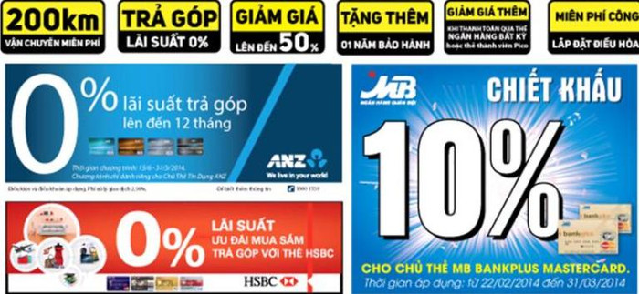 Bên cạnh chế chương trình khuyến mại Pico còn có hàng loạt chính sách ưu đãi như vẫn chuyển miễn phí, trả góp lãi xuất 0%, miễn phí công lặp đặt... Bên cạnh chế chương trình khuyến mại Pico còn có hàng loạt chính sách ưu đãi như vẫn chuyển miễn phí, trả góp lãi xuất 0%, miễn phí công lặp đặt...