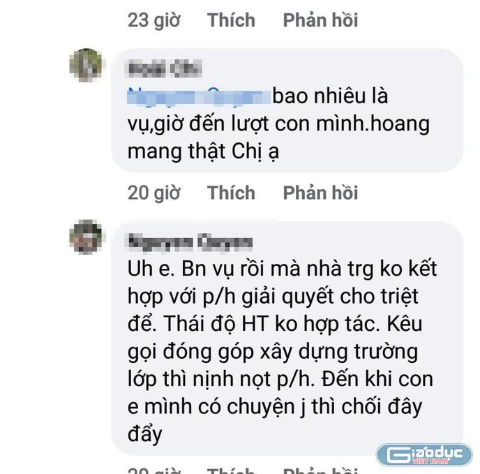 Phụ huynh bức xúc trước việc trong trường xảy ra nhiều vụ đánh nhau nhưng lãnh đạo nhà trường không nắm bắt, xử lý nghiêm. (Ảnh: NVCC)