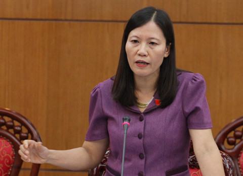 Đại biểu Quốc hội Lê Thị Nga (Ảnh: Nguyễn Hưng/VNE) Đại biểu Quốc hội Lê Thị Nga (Ảnh: Nguyễn Hưng/VNE)