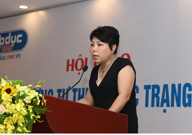 Bà Văn Liên Na – Phó hiệu trưởng Trường Trung học cơ sở và Trung học Phổ thông Lương Thế Vinh (Hà Nội) - ảnh Lại Cường. Bà Văn Liên Na – Phó hiệu trưởng Trường Trung học cơ sở và Trung học Phổ thông Lương Thế Vinh (Hà Nội) - ảnh Lại Cường.