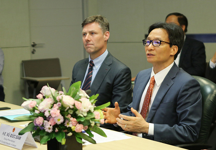 Phó Thủ tướng Vũ Đức Đam tham dự Hội nghị trực tuyến với chủ đề “Những đổi mới trong an toàn thực phẩm vì sự phát triển bền vững”. ảnh: VGP Phó Thủ tướng Vũ Đức Đam tham dự Hội nghị trực tuyến với chủ đề “Những đổi mới trong an toàn thực phẩm vì sự phát triển bền vững”. ảnh: VGP