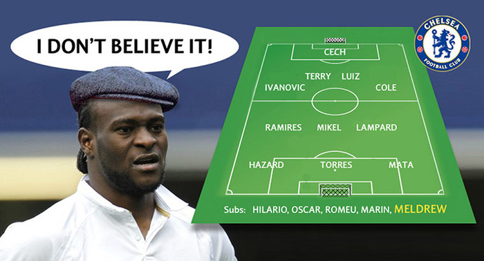 Về Chelsea, đá ở vị trí nào đây Moses? Về Chelsea, đá ở vị trí nào đây Moses?