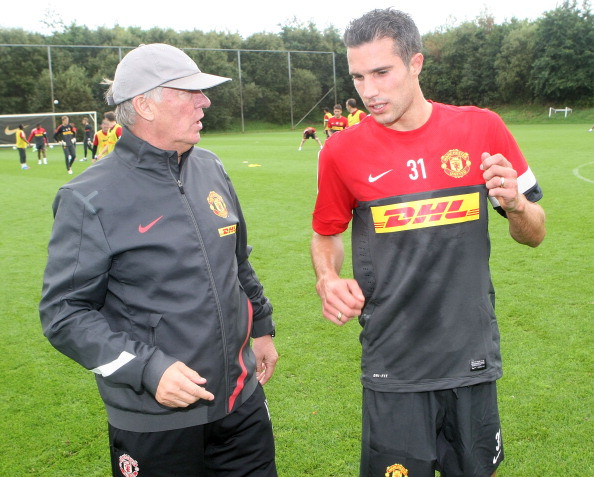 Sir Alex và cậu học trò mới Van Persie.