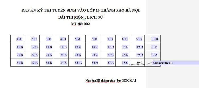 Gợi ý đáp án môn lịch sử, mã đề 002 do Hệ thống giáo dục học mãi giải. Gợi ý đáp án môn lịch sử, mã đề 002 do Hệ thống giáo dục học mãi giải.