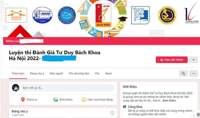 Các hội nhóm luyện thi đánh giá năng lực, đánh giá tư duy rất đông thành viên tham gia trên Facebook. Ảnh chụp màn hình. Các hội nhóm luyện thi đánh giá năng lực, đánh giá tư duy rất đông thành viên tham gia trên Facebook. Ảnh chụp màn hình.