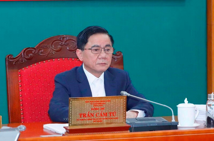 Đồng chí Trần Cẩm Tú, Ủy viên Bộ Chính trị, Bí thư Trung ương Đảng, Chủ nhiệm Ủy ban Kiểm tra Trung ương chủ trì kỳ họp thứ 25. Ảnh: TTXVN Đồng chí Trần Cẩm Tú, Ủy viên Bộ Chính trị, Bí thư Trung ương Đảng, Chủ nhiệm Ủy ban Kiểm tra Trung ương chủ trì kỳ họp thứ 25. Ảnh: TTXVN