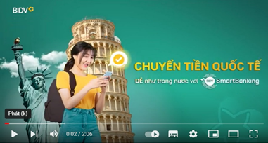 Hướng dẫn Chuyển tiền quốc tế trên SmartBanking tại đây: https://youtu.be/3r8yQxgLywY