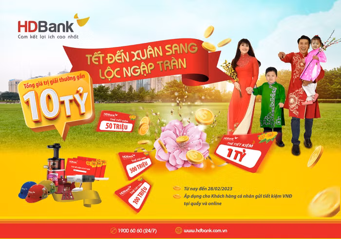 HDBank đã khởi động chương trình "tìm tỷ phú" đầu tiên của năm 2023 HDBank đã khởi động chương trình "tìm tỷ phú" đầu tiên của năm 2023