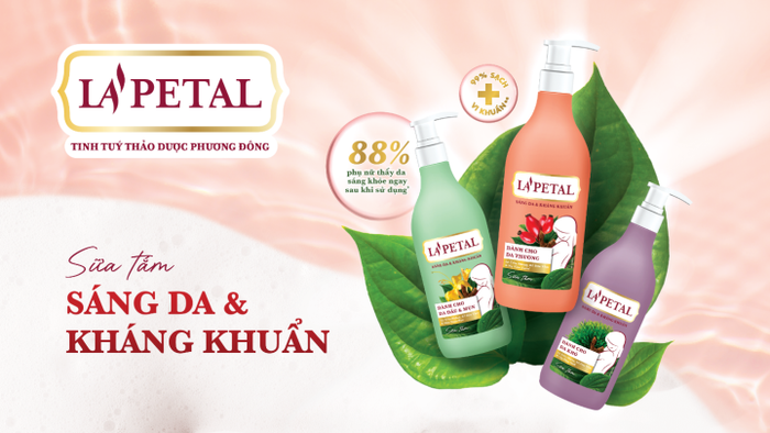 Sữa tắm sáng da và kháng khuẩn chiết xuất từ thảo dược La’Petal với những công dụng vượt trội sẽ giúp bạn nâng niu làn da ngay từ bước làm sạch. Sữa tắm sáng da và kháng khuẩn chiết xuất từ thảo dược La’Petal với những công dụng vượt trội sẽ giúp bạn nâng niu làn da ngay từ bước làm sạch.