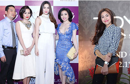 Hồ Ngọc Hà (giữa - hình 1) và Tăng Thanh Hà vừa đắt sô sự kiện vừa có thu nhập cao từ hoạt động này. Ảnh: KHÔI NGUYÊN