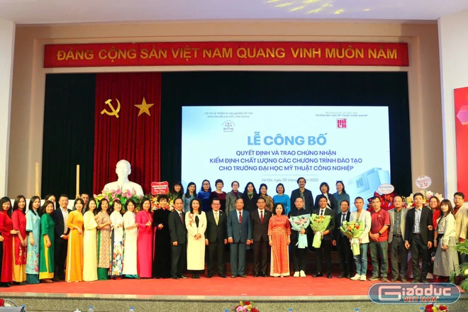 5 chương trình đào tạo của Trường ĐH Mỹ thuật Công nghiệp đạt chuẩn kiểm định chất lượng giáo dục