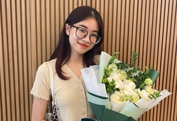 Cô Nguyễn Thùy Linh - Giáo viên tiếng Trung, đang là nghiên cứu sinh chuyên ngành Giáo dục Hán ngữ tại Đại học Yến Sơn (Trung Quốc). Ảnh: NVCC. co-nguyen-thuy-linh.jpg