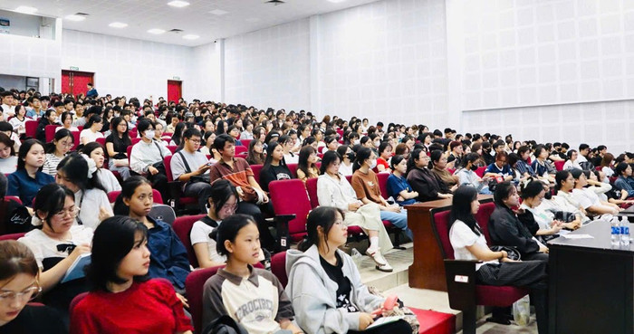 Sinh viên Trường Đại học Văn hóa Thành phố Hồ Chí Minh. Ảnh: Website Nhà trường. dongaocacbe.jpg