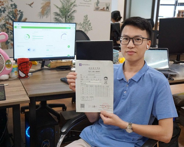 Anh Lê Quý Dương - Học viên Khóa HSK5 của nền tảng Edmicro HSK. Ảnh NVCC. anh-duong.jpg