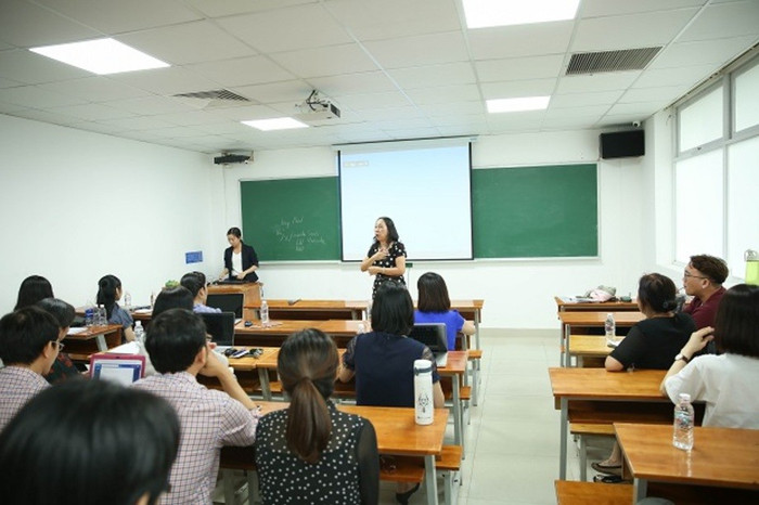 Giảng viênTrường Đại học Công nghệ Thành phố Hồ Chí Minh tại Hội thảo “Phương pháp giảng dạy môn Reading”. Ảnh: Website Nhà trường. 3n7a1547-1-1.jpg