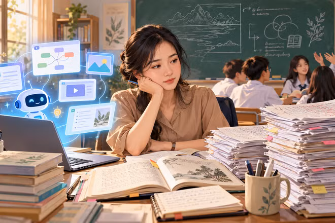 Là giáo viên, tôi thấy AI vẫn chưa thể giúp giáo viên Ngữ văn giảm tải công việc