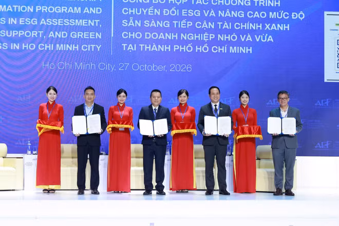 Ngân hàng tăng cường kết nối nguồn lực toàn cầu, thúc đẩy ESG và công nghệ tại AEF 2026