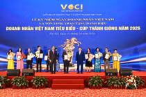 Tổng Giám đốc Nguyễn Cảnh Hồng được vinh danh Doanh nhân Việt Nam tiêu biểu năm 2026.