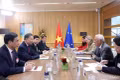 Tổng Bí thư, Chủ tịch nước Tô Lâm gặp hẹp Chủ tịch Hội đồng châu Âu António Costa trước hội đàm. Ảnh: TTXVN.