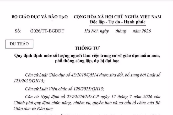 Dự thảo làm rõ vị trí việc làm, định mức nhân sự hỗ trợ giáo dục tạo thuận lợi cho nhà trường