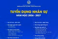 Trường Đại học Tài chính - Ngân hàng Hà Nội thông báo tuyển dụng nhân sự năm học 2026-2027