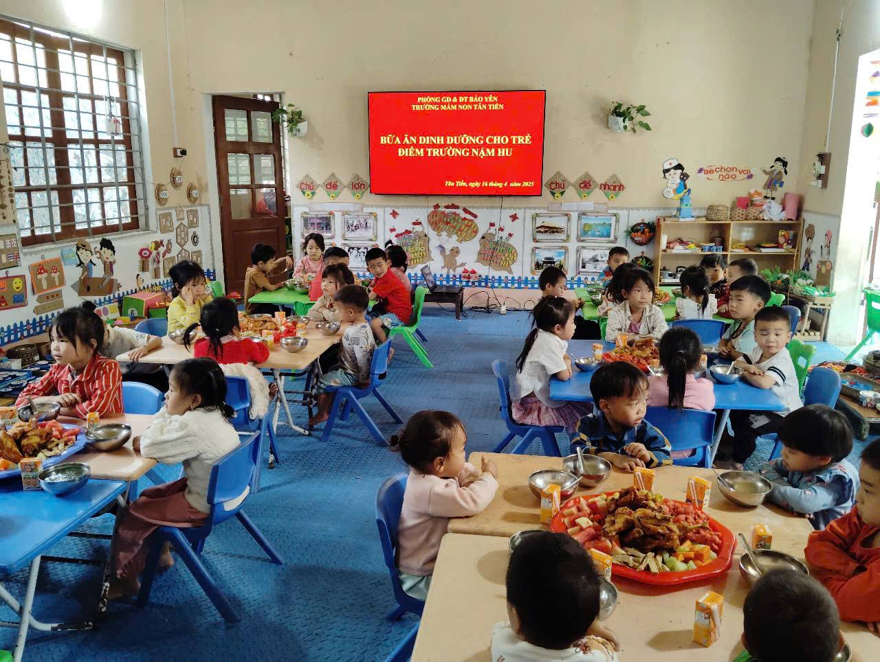 Một điểm trường của Trường Mầm non Tân Tiến. Ảnh: NVCC