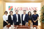 Chủ tịch Hội đồng thành viên Agribank và Đoàn lãnh đạo cấp cao SWIFT trong khuôn khổ buổi làm việc